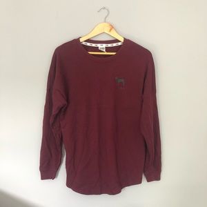 PINK long sleeve top Size S ⚫️